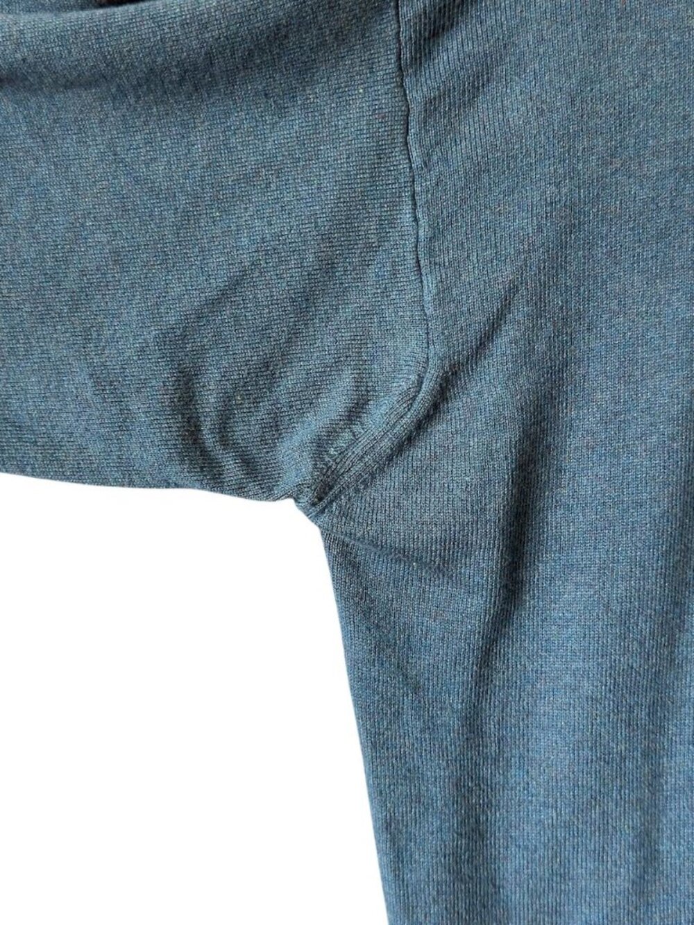 Vtg Paul Fredrick Mens S Sweater Ice Blue Diamond Silk Blend Long Sleeve Crew - Picture 10 of 16
